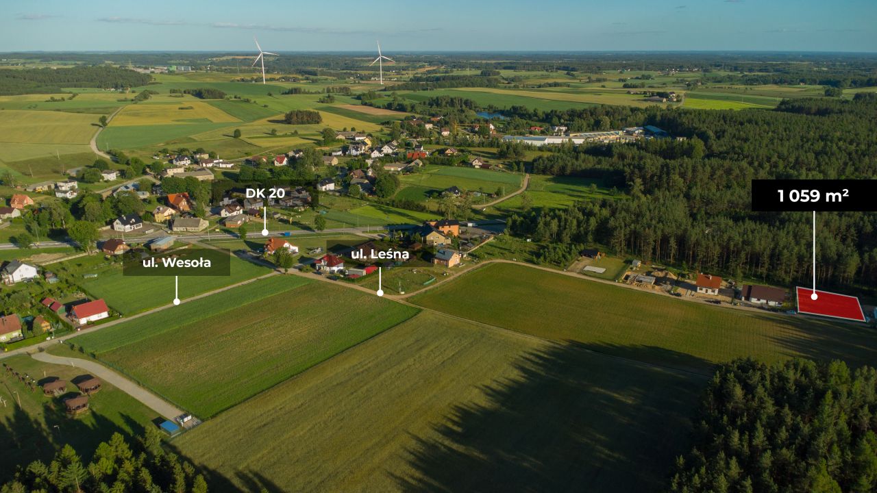 Działka budowlana Kłobuczyno, ul. Leśna. Zdjęcie 4