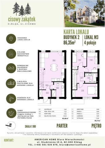 bliźniak, 4 pokoje Elbląg, ul. Cisowa. Zdjęcie 14