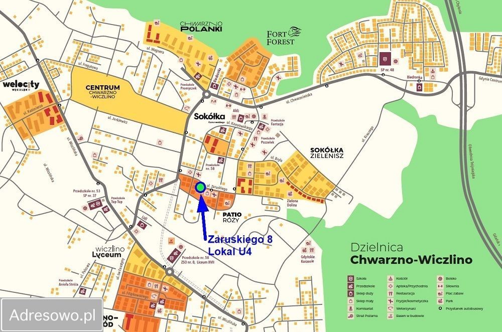 Lokal Gdynia Chwarzno-Wiczlino, ul. gen. Mariusza Zaruskiego. Zdjęcie 5