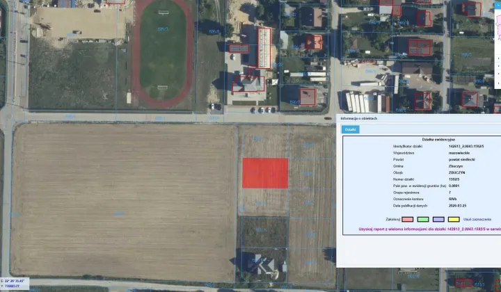 Działka budowlana Zbuczyn