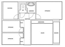 Mieszkanie 4-pokojowe Szczecin Zdroje, ul. Leszczynowa. Zdjęcie 2