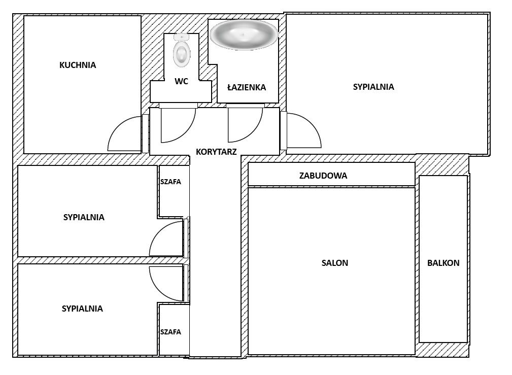 Mieszkanie 4-pokojowe Szczecin Zdroje, ul. Leszczynowa. Zdjęcie 3