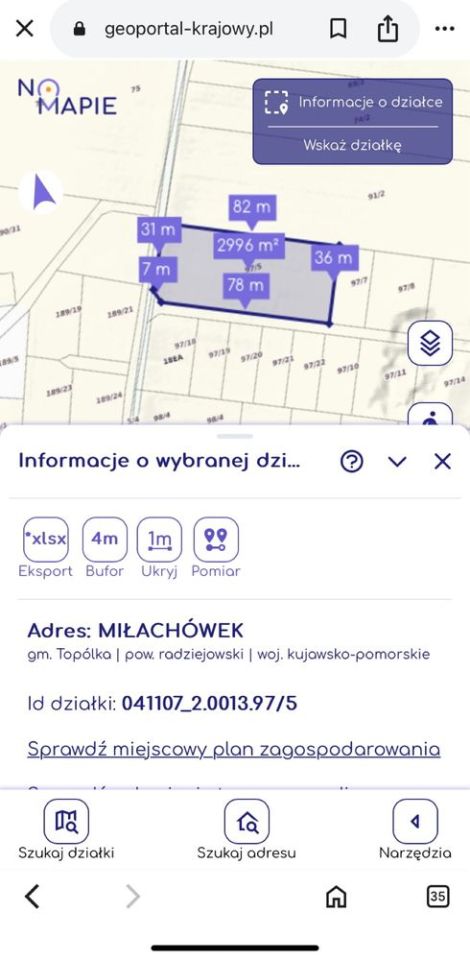 Działka rekreacyjna Miłachówek. Zdjęcie 2
