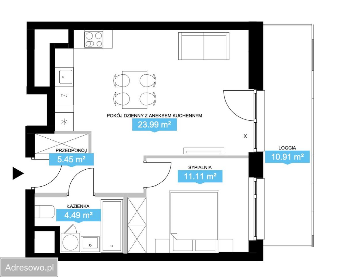 Mieszkanie 2-pokojowe Warszawa Odolany. Zdjęcie 6
