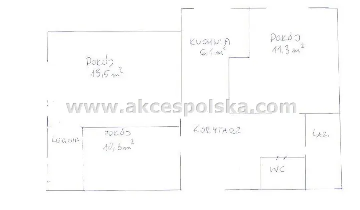 Mieszkanie 3-pokojowe Warszawa Targówek, ul. Zamiejska