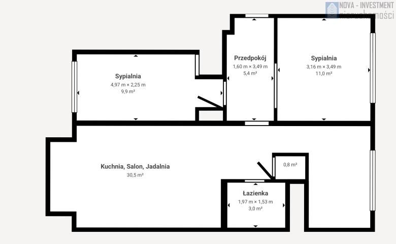 Mieszkanie 3-pokojowe Gliwice, ul. Stanisława Konarskiego. Zdjęcie 15