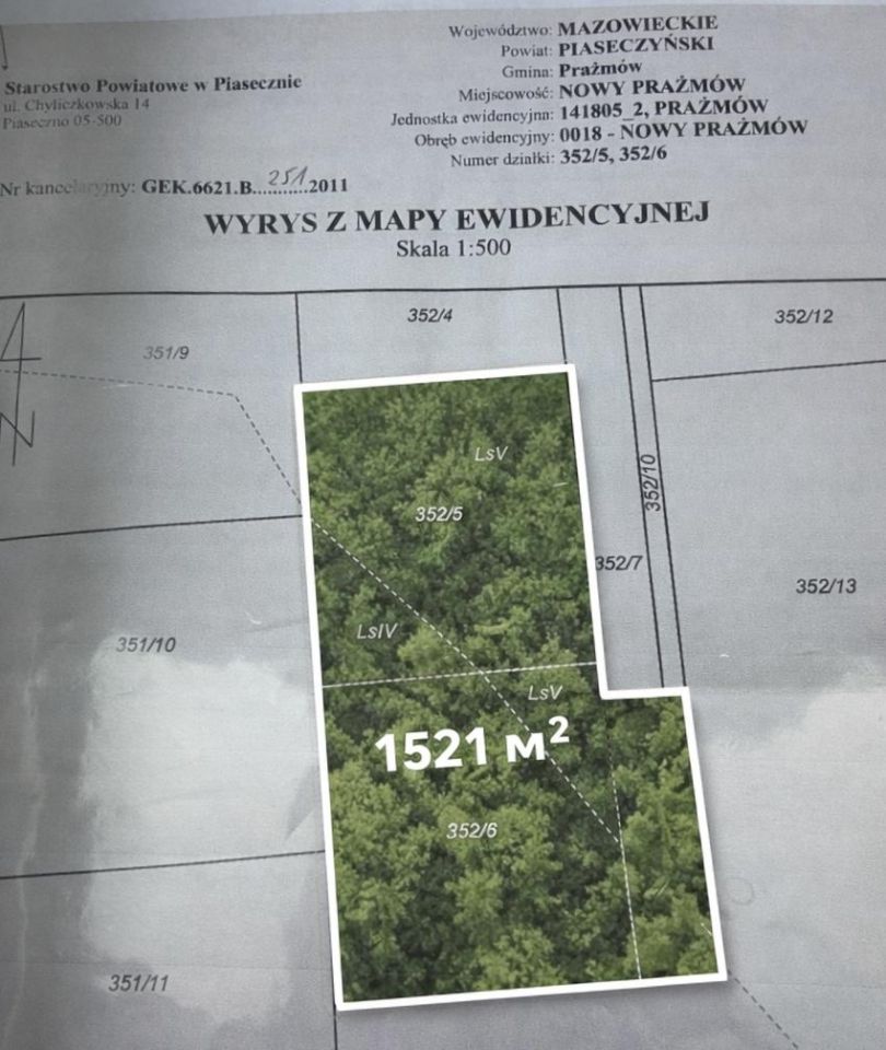 Działka leśna Nowy Prażmów, ul. Leśna. Zdjęcie 1