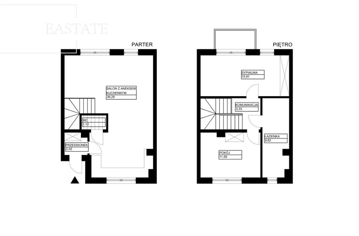 dom szeregowy, 3 pokoje Grodzisk Mazowiecki, ul. 3 Maja. Zdjęcie 10
