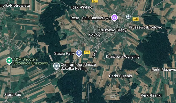 Działka budowlana Sokoły, ul. Szosa Mazowiecka