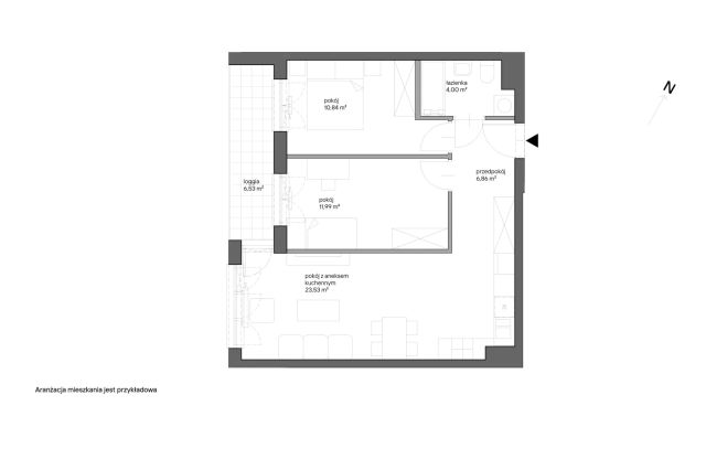 Mieszkanie 3-pokojowe Kraków Bieżanów, ul. Henryka i Karola Czeczów. Zdjęcie 7