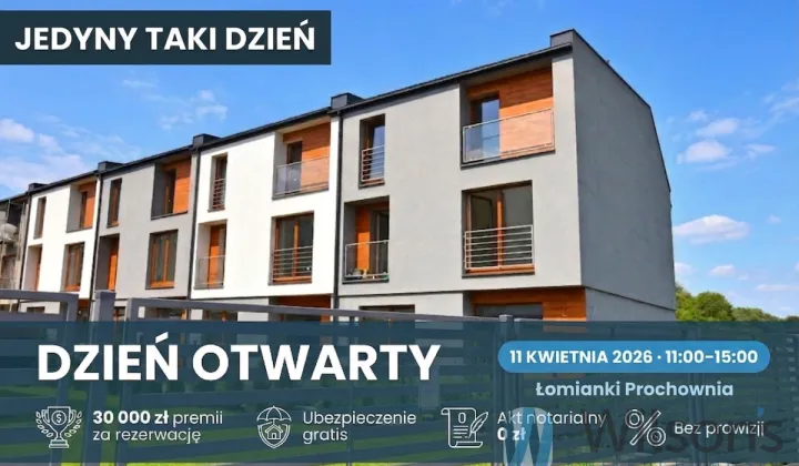 dom szeregowy, 6 pokoi Łomianki Buraków, ul. Prochowni