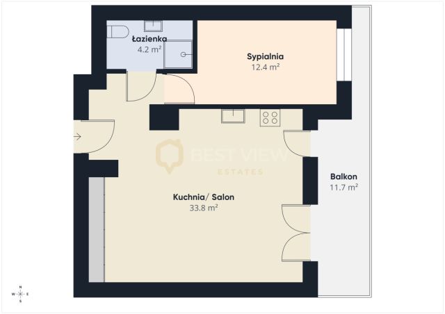 Mieszkanie 2-pokojowe Warszawa Wilanów, al. Rzeczypospolitej. Zdjęcie 11