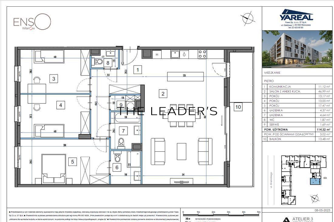 Mieszkanie 4-pokojowe Warszawa Wilanów, ul. Adama Branickiego. Zdjęcie 20