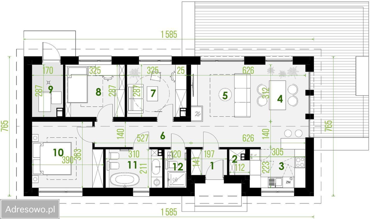 dom wolnostojący, 3 pokoje Studzianki. Zdjęcie 7