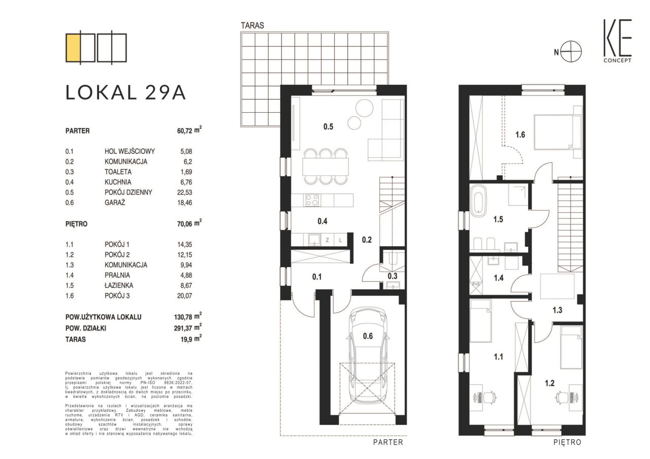bliźniak, 4 pokoje Łódź Górna, ul. Kołobrzeska. Zdjęcie 3