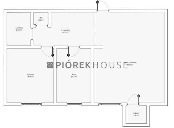 Mieszkanie 3-pokojowe Warszawa Mokotów, ul. Batuty. Zdjęcie 7