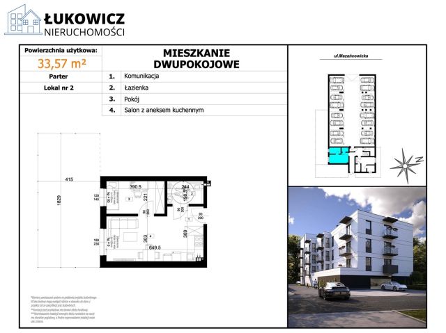 Mieszkanie 2-pokojowe Czechowice-Dziedzice, ul. Mazańcowicka. Zdjęcie 12