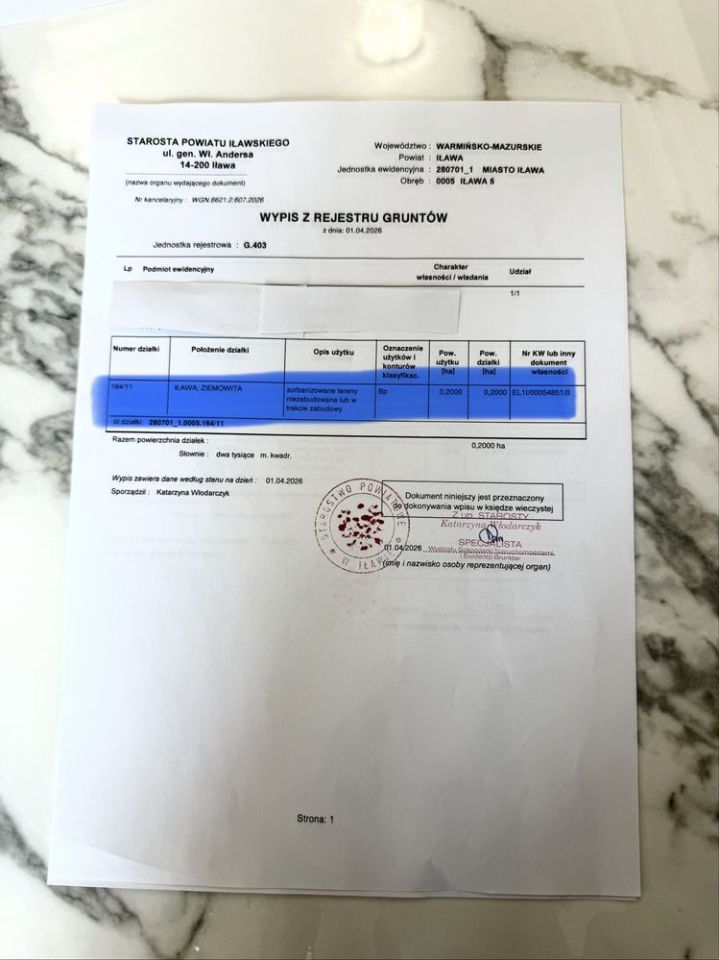 Działka inwestycyjna Iława, ul. Ziemowita. Zdjęcie 3