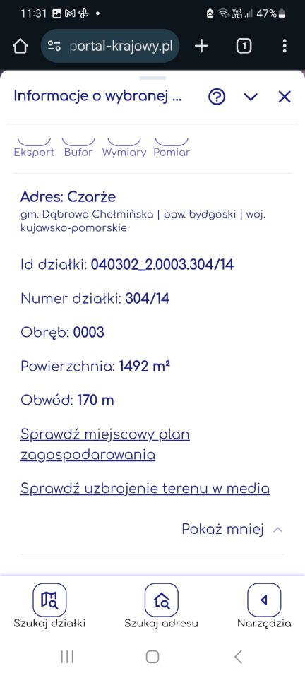 Działka budowlana Czarże, ul. Unisławska. Zdjęcie 2