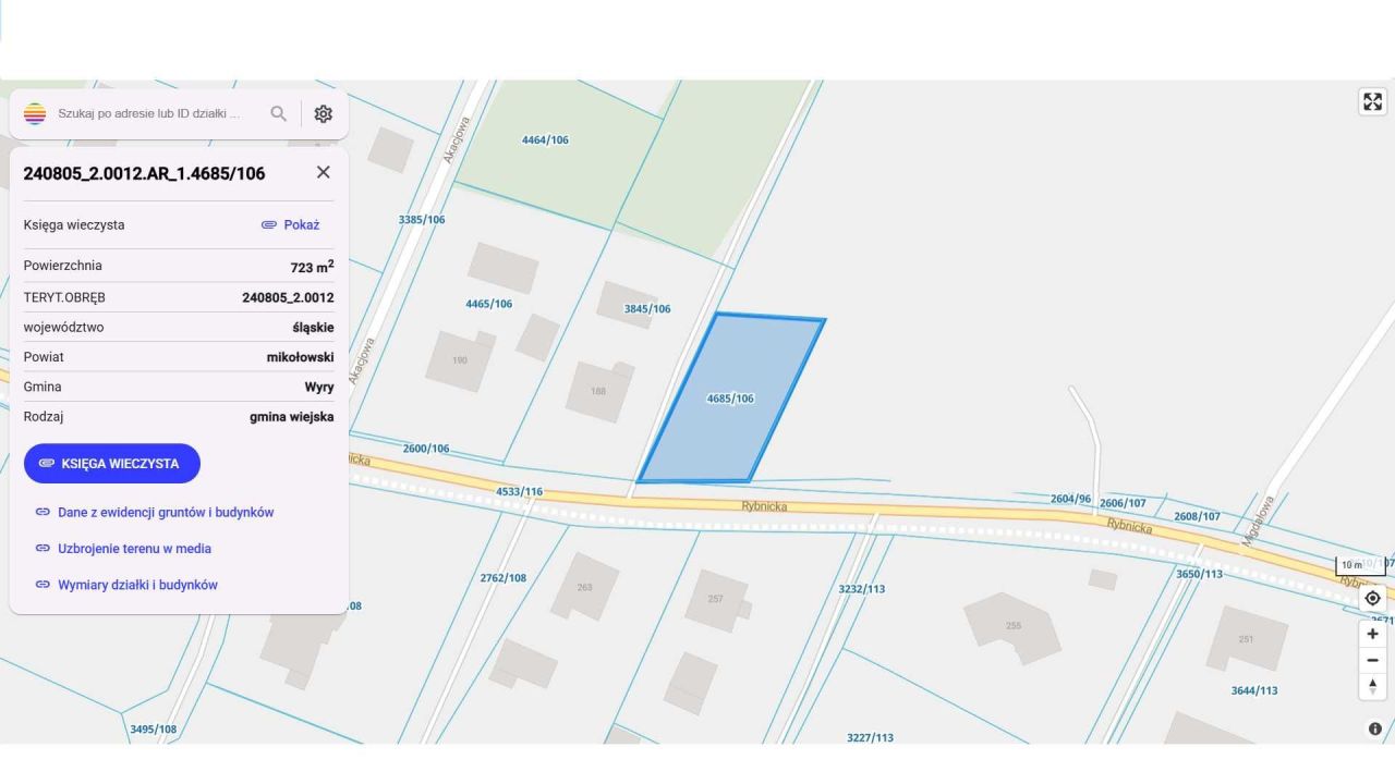 Działka budowlana Gostyń, ul. Rybnicka. Zdjęcie 4