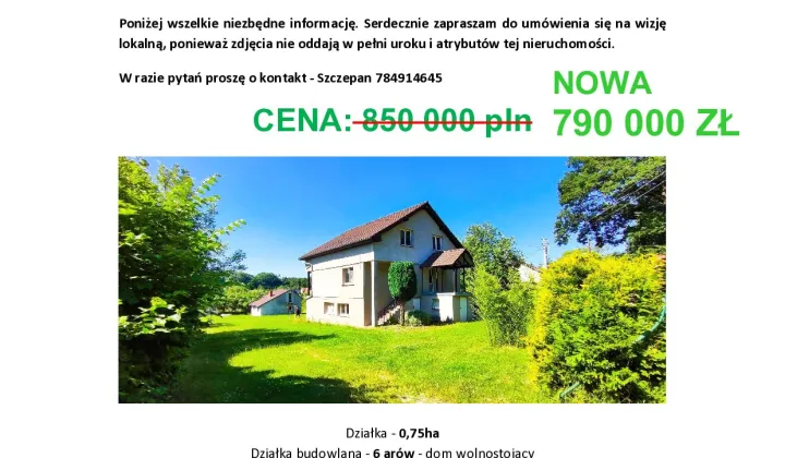 dom wolnostojący, 5 pokoi Siemianice, ul. Stawowa