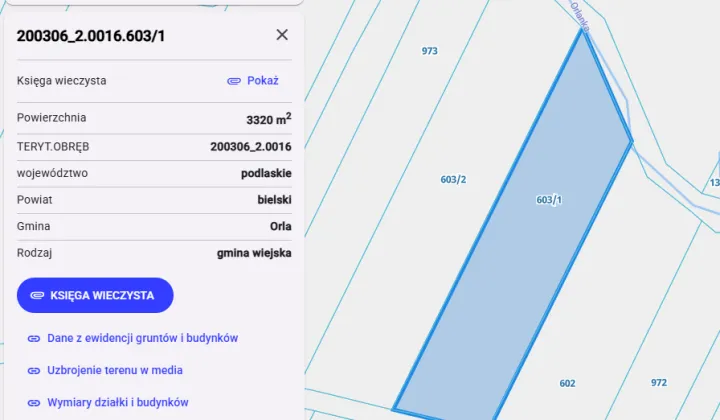 Działka rolna Reduty