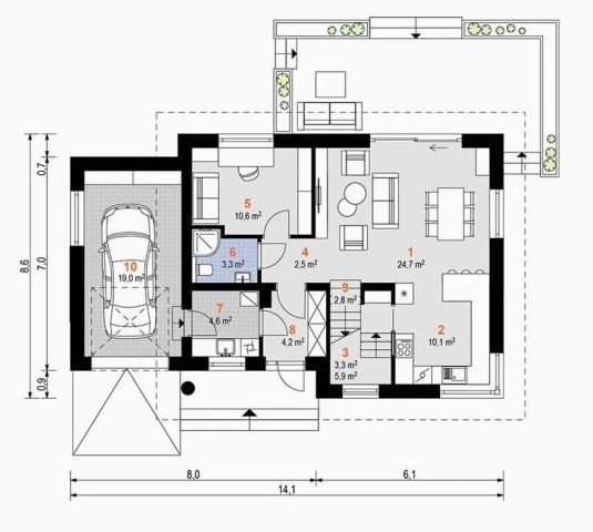 dom wolnostojący, 5 pokoi Borowa Góra. Zdjęcie 28