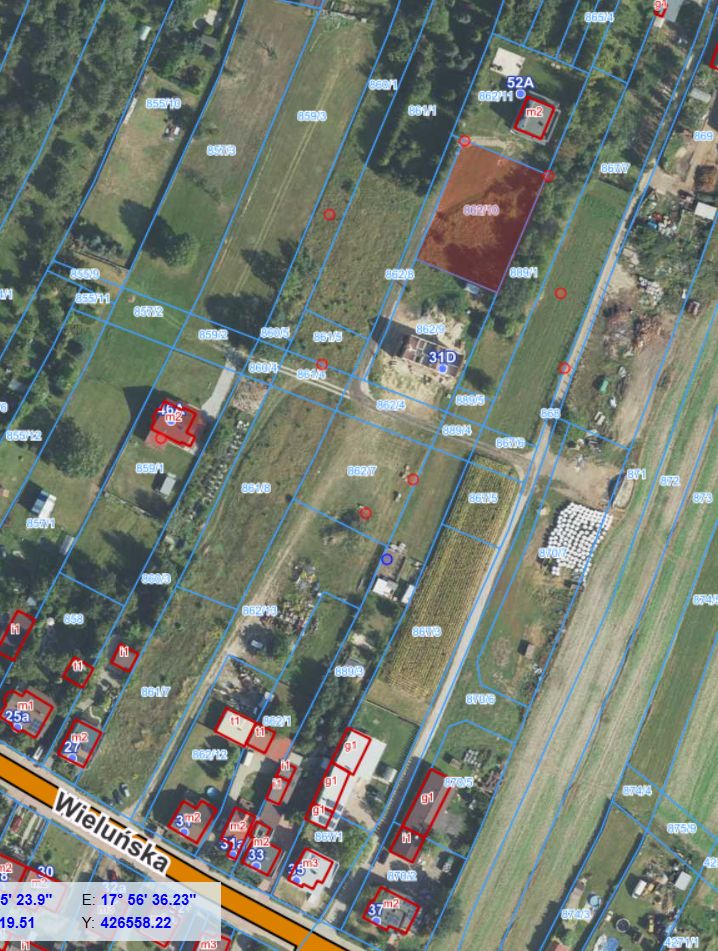 Działka budowlana Ostrzeszów, ul. Wieluńska. Zdjęcie 2