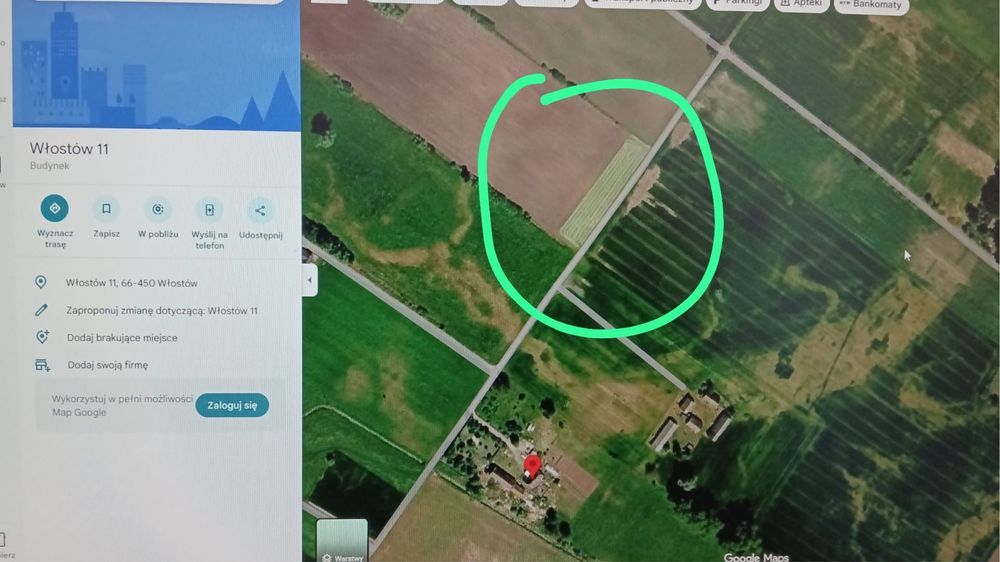 Działka budowlana Włostów. Zdjęcie 1