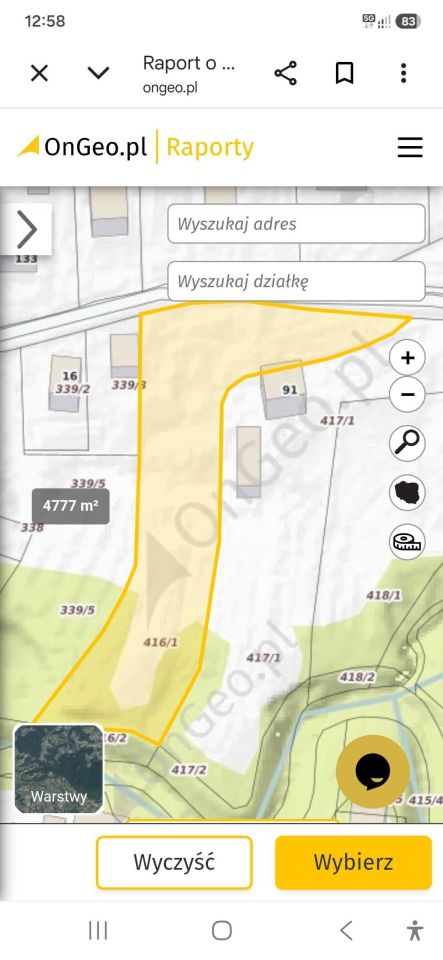 Działka rolno-budowlana Wola Dębińska. Zdjęcie 2