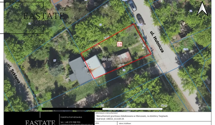 Działka inwestycyjna Warszawa Targówek, ul. Hutnicza
