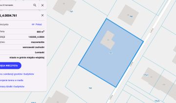 Działka budowlana Łomianki, ul. Leśna