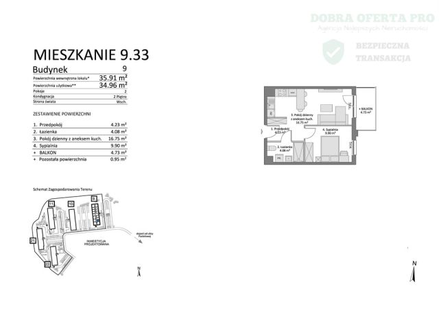 Mieszkanie 2-pokojowe Gdańsk Łostowice. Zdjęcie 2