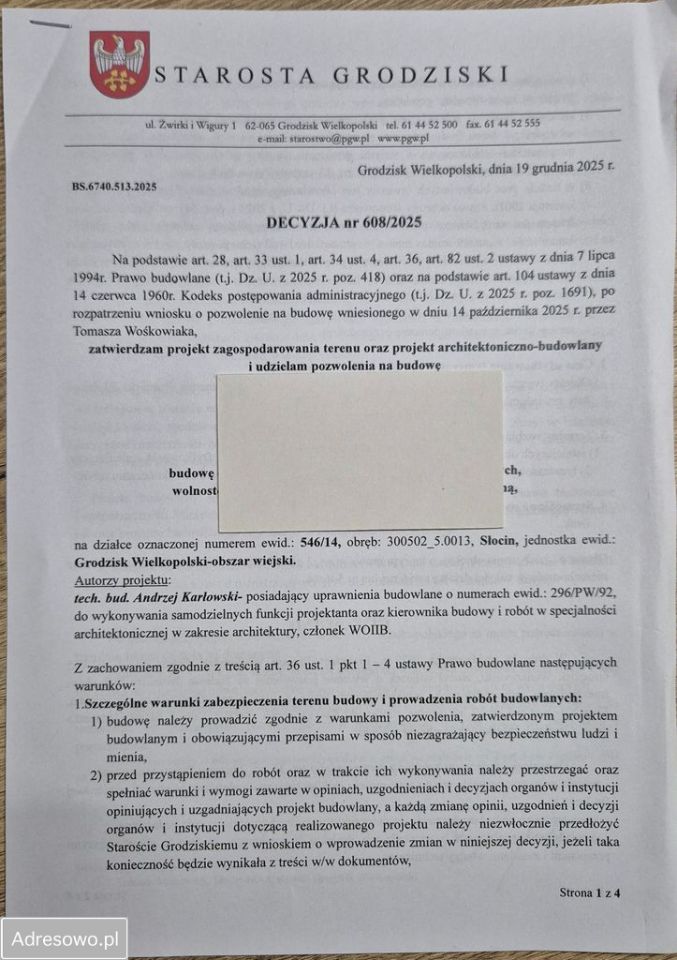 Działka budowlana Słocin. Zdjęcie 3