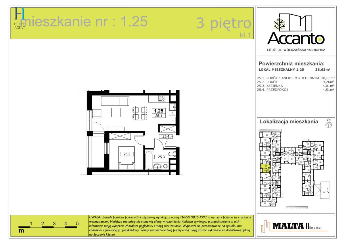 Mieszkanie 2-pokojowe Łódź Śródmieście, ul. Wólczańska. Zdjęcie 5