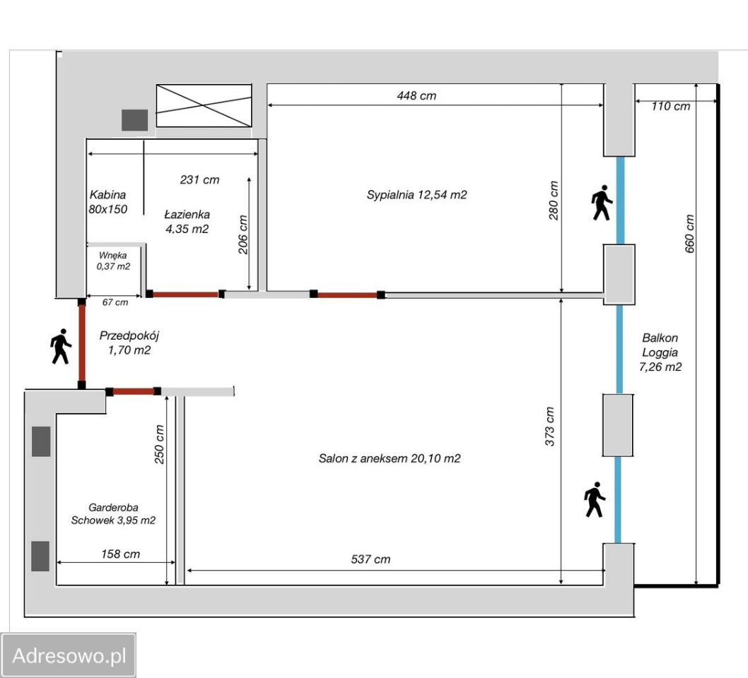 Mieszkanie 2-pokojowe Wrocław Krzyki, ul. Walońska. Zdjęcie 16