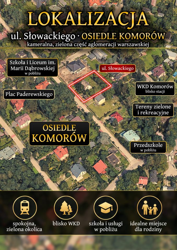 dom wolnostojący Komorów, ul. Juliusza Słowackiego. Zdjęcie 1