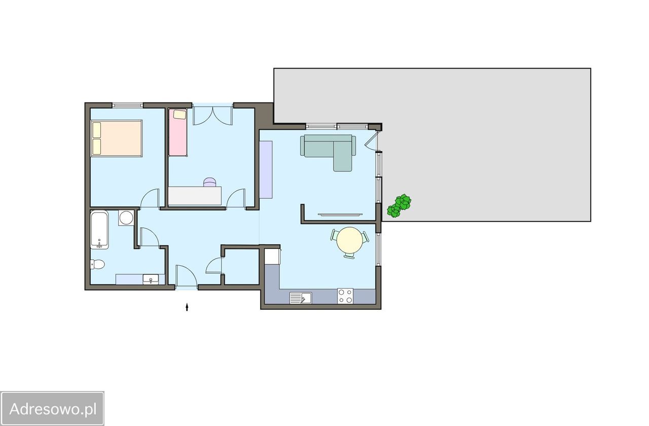 Mieszkanie 3-pokojowe Grudziądz, ul. gen. Józefa Kustronia. Zdjęcie 4