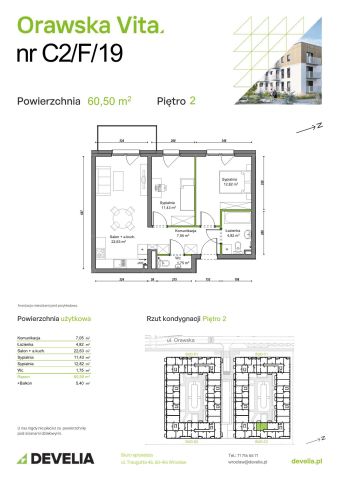 Mieszkanie 3-pokojowe Wrocław Ołtaszyn, ul. Orawska. Zdjęcie 8
