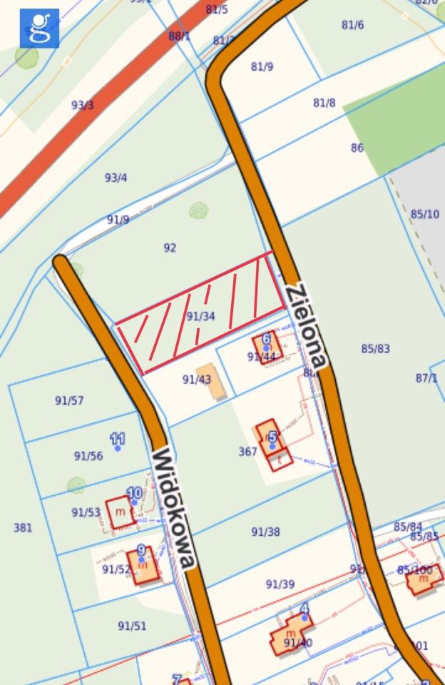 Działka budowlana Dobromierz, ul. Zielona. Zdjęcie 9