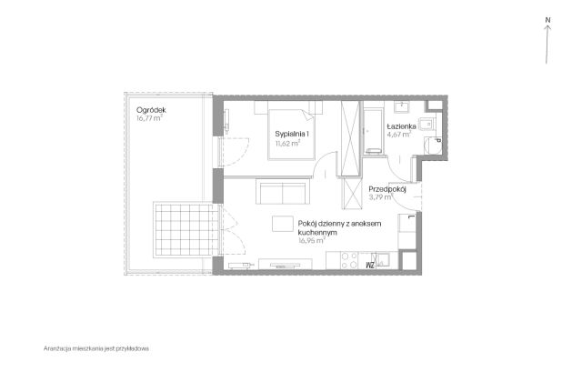 Mieszkanie 2-pokojowe Kraków Czyżyny, ul. Romana Ciesielskiego. Zdjęcie 18