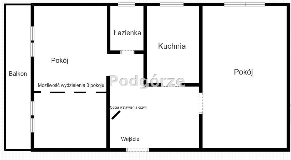 Mieszkanie 2-pokojowe Kraków Podgórze, ul. Wojciecha Gersona. Zdjęcie 12