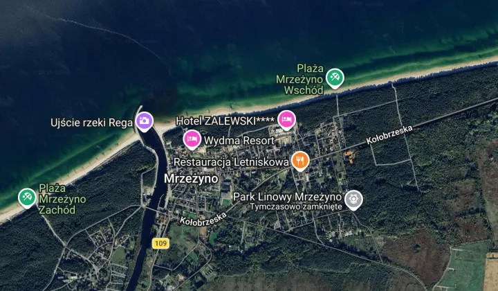 Działka inwestycyjna Mrzeżyno, ul. Nadmorska