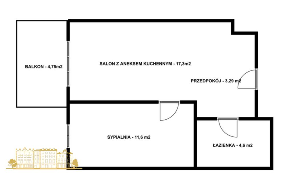 Mieszkanie 2-pokojowe Kraków Czyżyny, ul. Galicyjska. Zdjęcie 2