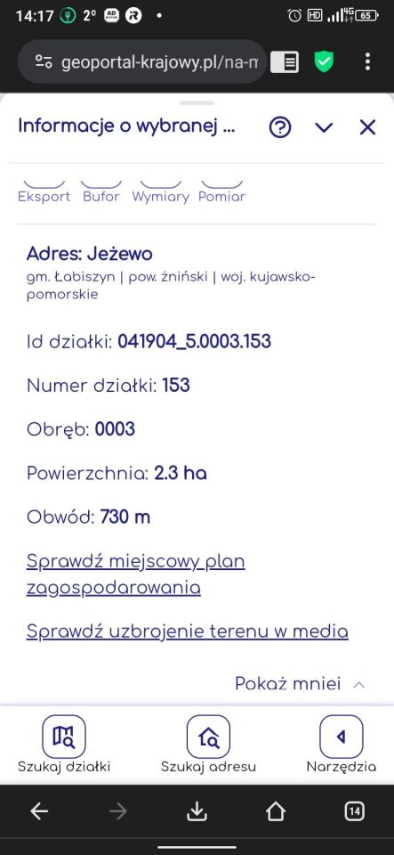 Działka budowlana Jeżewo. Zdjęcie 3