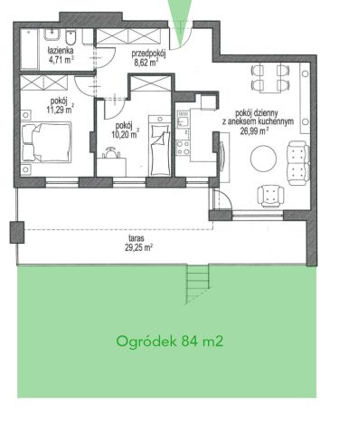 Mieszkanie 3-pokojowe Józefosław, ul. Wilanowska. Zdjęcie 2