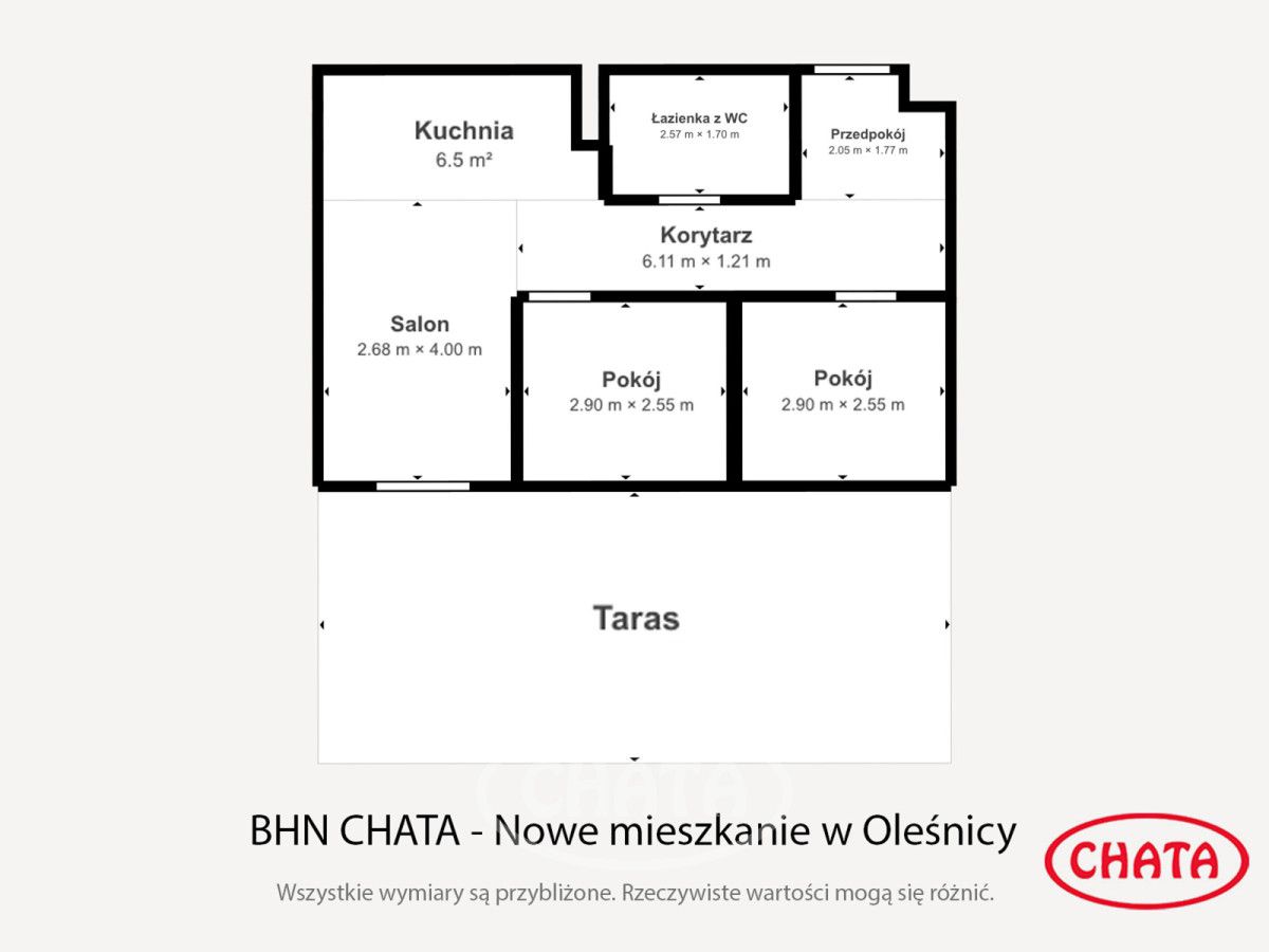 Mieszkanie 3-pokojowe Oleśnica, ul. Ekologiczna. Zdjęcie 18