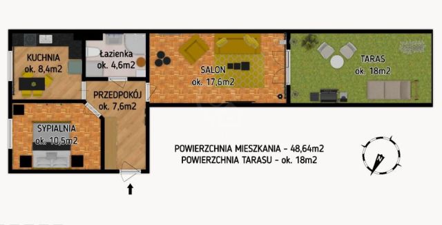 Mieszkanie 2-pokojowe Wrocław, ul. Sąsiedzka. Zdjęcie 13