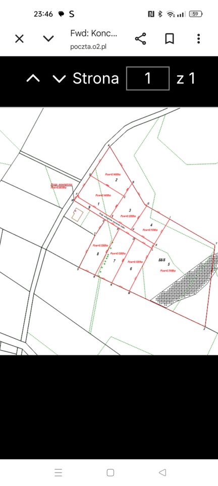 Działka budowlana Maszty. Zdjęcie 2