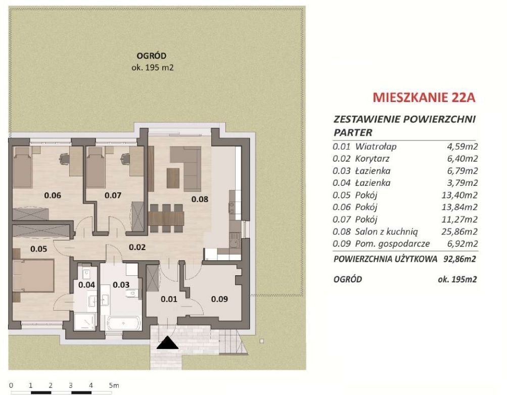 Mieszkanie 4-pokojowe Bibice, ul. Graniczna. Zdjęcie 13